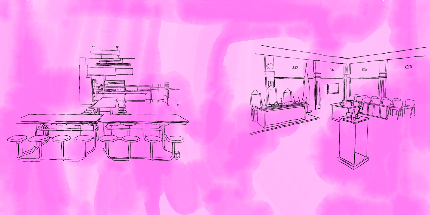Cafeteria - - - Court Room