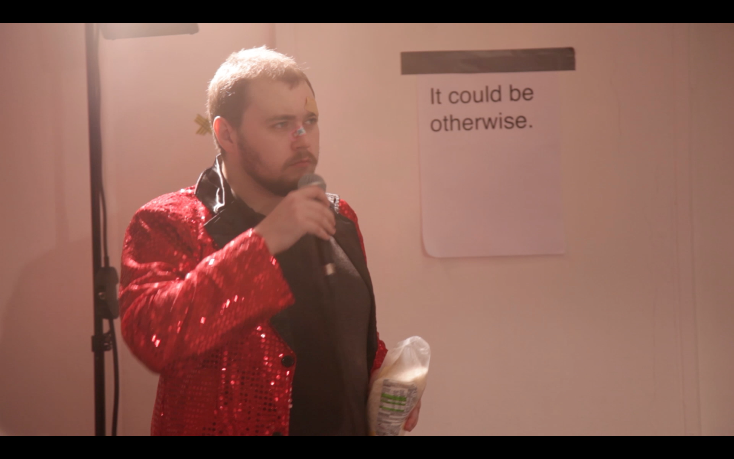 Undermath Production Still 1 - Sean with microphone